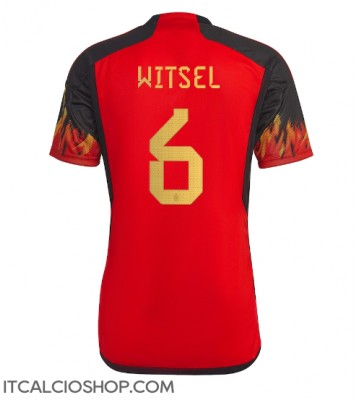 Belgio Axel Witsel #6 Prima Maglia Mondiali 2022 Manica Corta